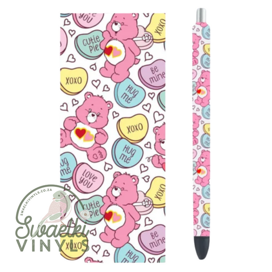 UVDTF Pen Wrap - Care Bear