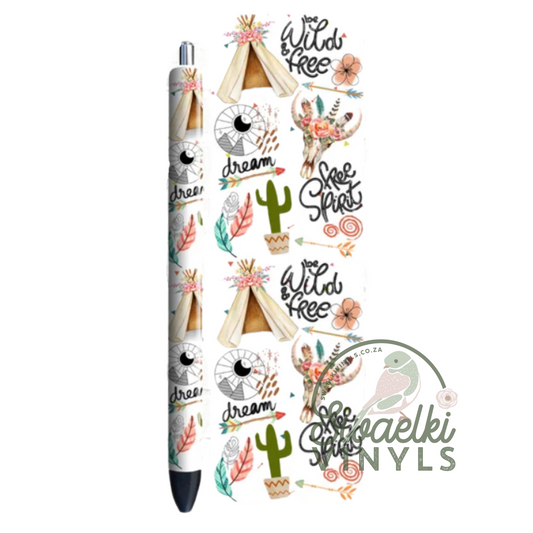 UVDTF Pen Wrap - Wild & Free