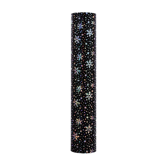 Snowflakes Pattern HTV - Black