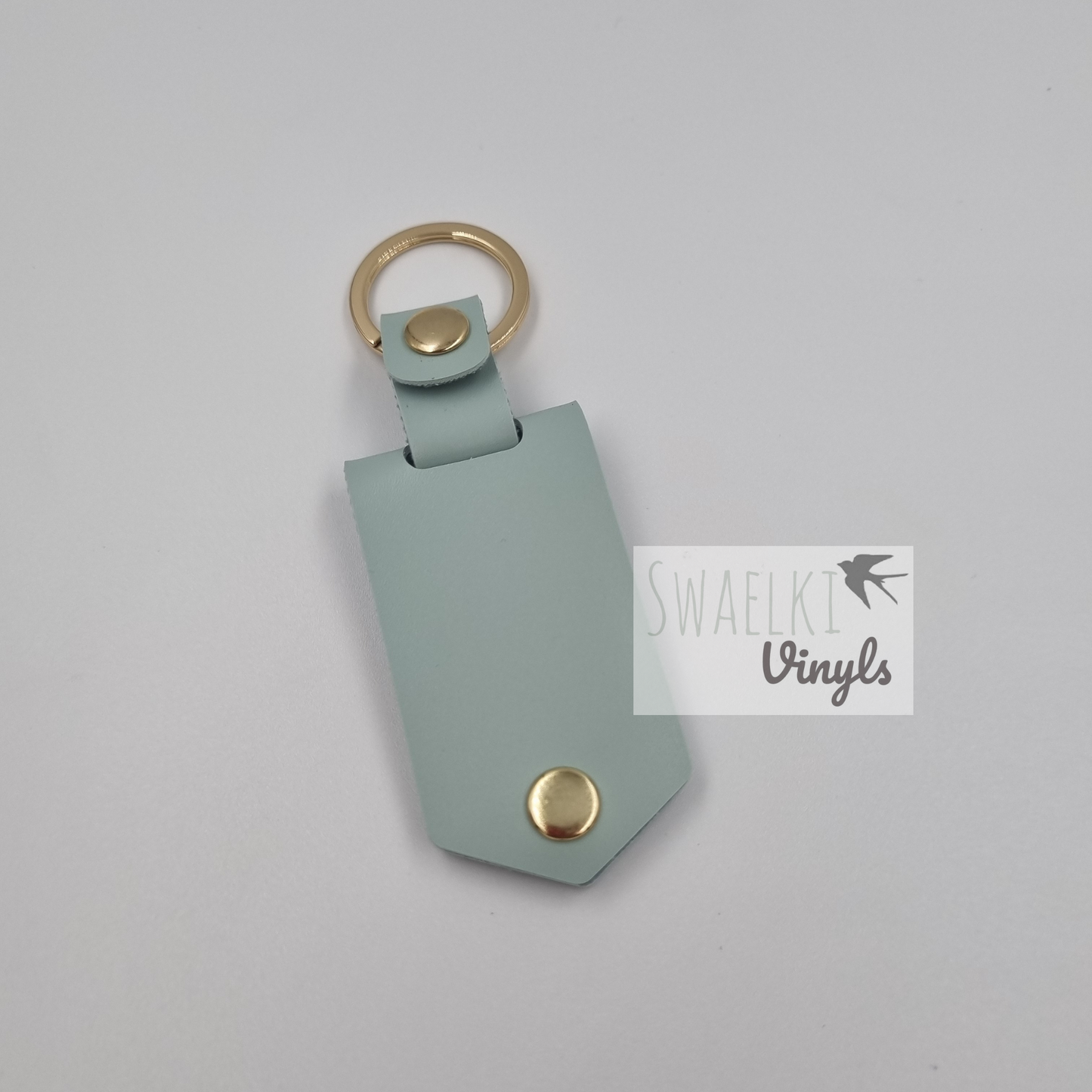 Faux Leather Keyring with Sublimation Metal Insert