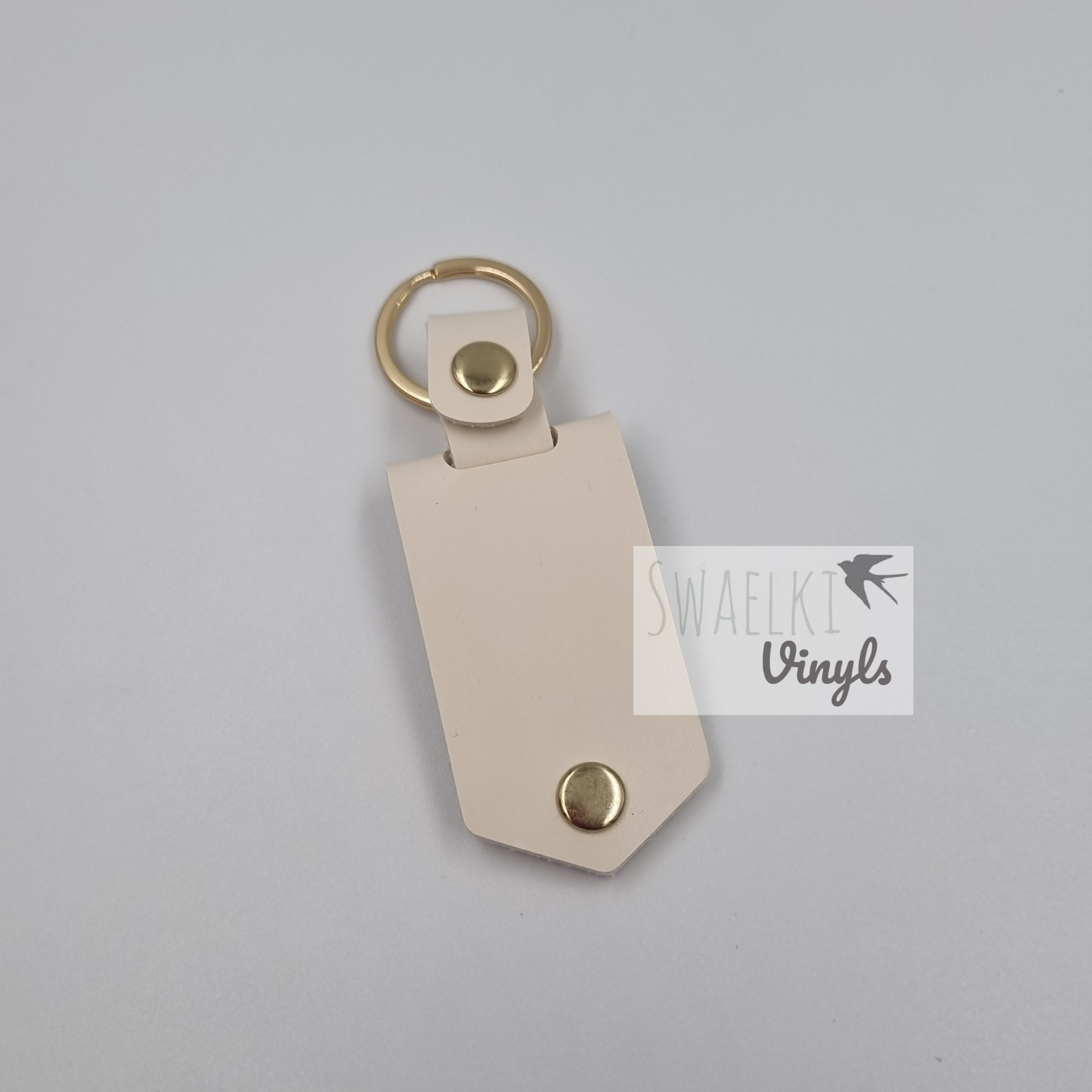 Faux Leather Keyring with Sublimation Metal Insert