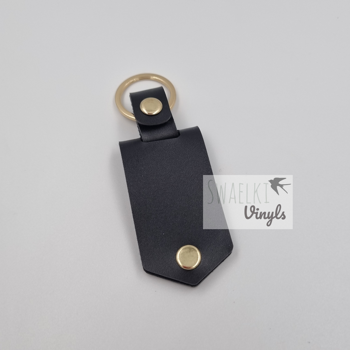 Faux Leather Keyring with Sublimation Metal Insert