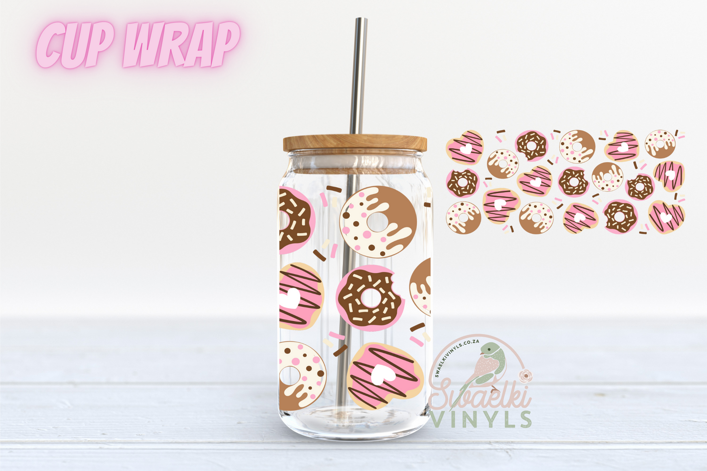 UV DTF Cup Wrap - Doughnut