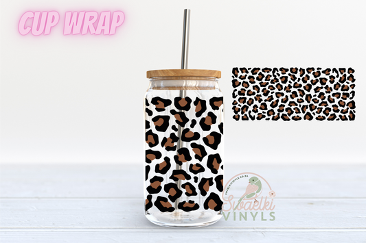 UV DTF Cup Wrap - Leopard